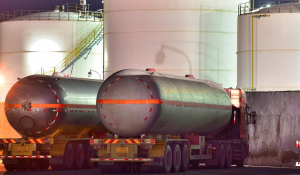 tanker trucks getting filled