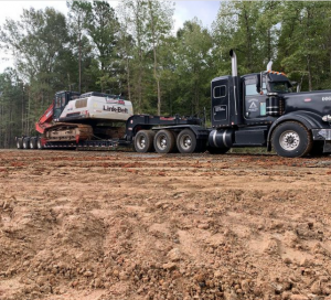 lowboy truck